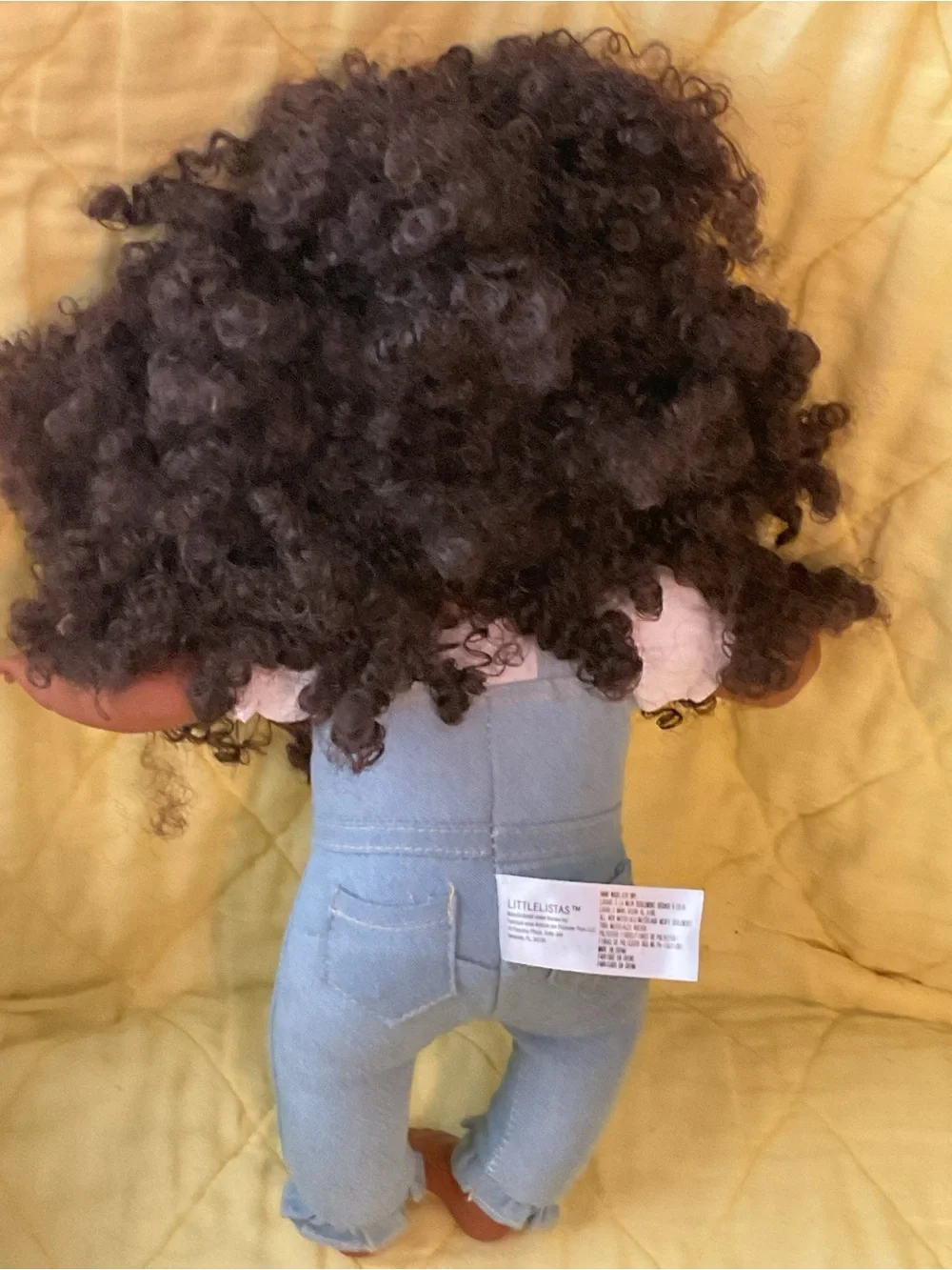 LITTLELISTAS BABY LENA DOLL CURLY HAIR 14” CROWN IN HER HAIR SHES BEAUTIFUL
